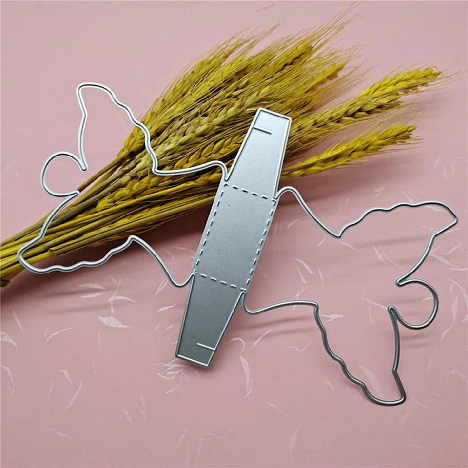 Stanzschablone Weihnachten Engel Flügel Box Hochzeit Oster Geburtstag Karte DIY - Bild 2 von 4