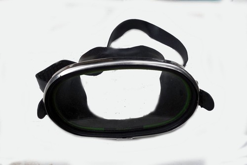 VINTAGE 1960's NEMROD CLASSIC BLACK OVAL SCUBA DIVING MASK -IN BOX! - Picture 3 of 3