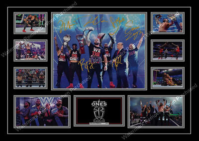 WWE SIGNED LIMITED EDITION THE BLOODLINE ROMAN REIGNS USO A4 PHOTO