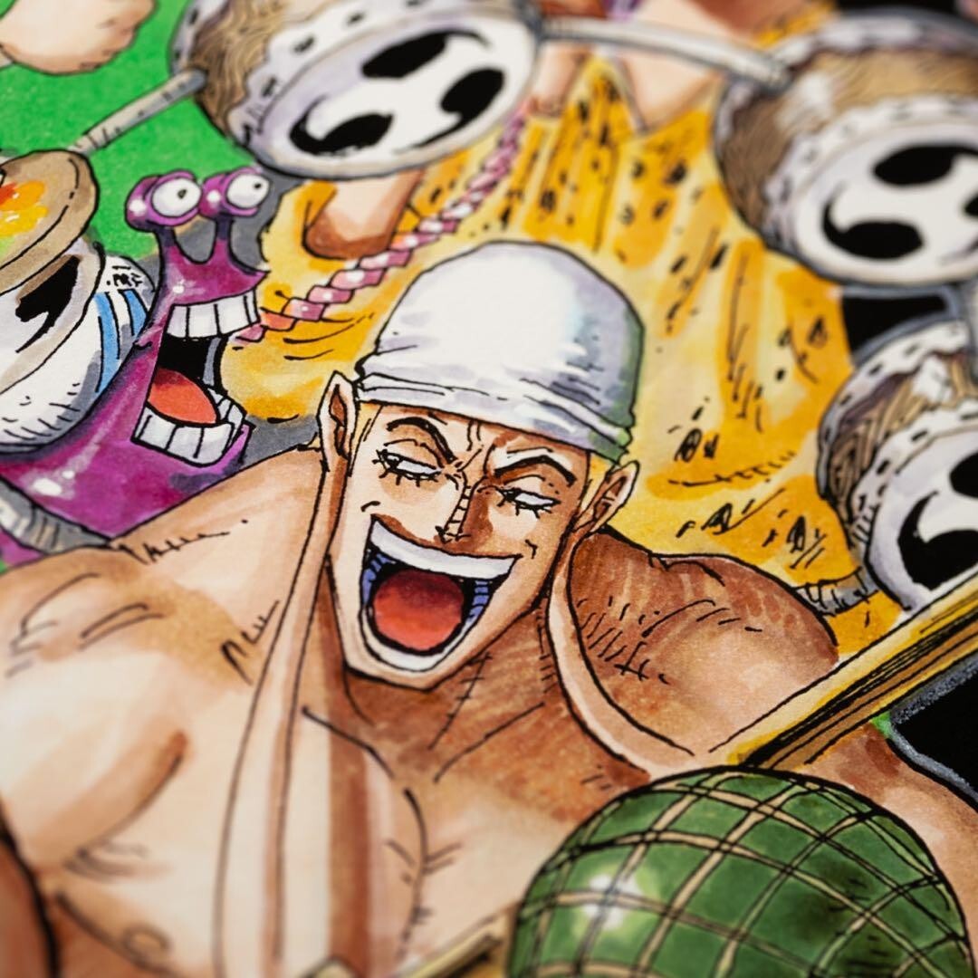 Serial No.1] Manga Art ONE PIECE Limited to 20, signed original