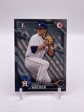 BRETT ADCOCK 2016 BOWMAN DRAFT BLACK PARALLEL CARD #BD-49  /499