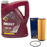 MotoröL Set 5W-30 5 Liter + ÖLfilter SH 421 P FüR Audi A4 A6 A8 Skoda VW 2.5
