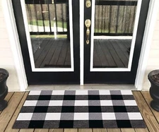 Levinis Buffalo Check Rug - Cotton Washable & Durable 2' x 3'