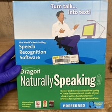 DRAGON NATURALLY SPEAKING 9 PREFERRED Speech-Recognition Software