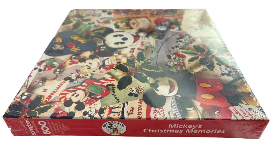 Rompecabezas de 500 piezas vintage años 90 Mickeys Christmas Memories XZL2475 NOS Foto 2 de 4