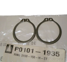 ​Lot of (2) New Waldes Stainless 1.45" External Retaining Rings, 5100-156H