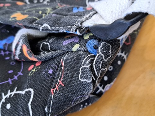 Hello Kitty Black Canvas Laptop Backpack Cartoon Sanrio - Picture 5 of 13
