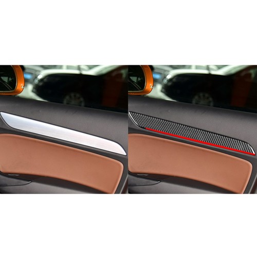 4Pcs Carbon Fiber Interior Door Panel Cover Trim For Audi Q3 2013-2018 - Picture 6 of 14