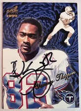 1999 Aurora Yancey Thigpen Auto Card Signed In Person IP Tennessee Titans