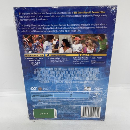 High School Musical 2 Extended Edition DVD Brand New Sealed Region 4 Free Post - Picture 2 of 3