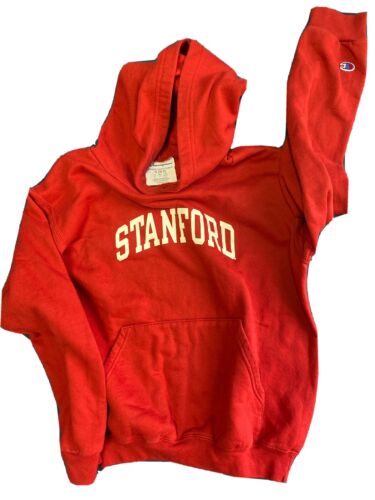 champion maroon Stanford University hoodie sweatshirt size YL (10-12) - Picture 1 of 3