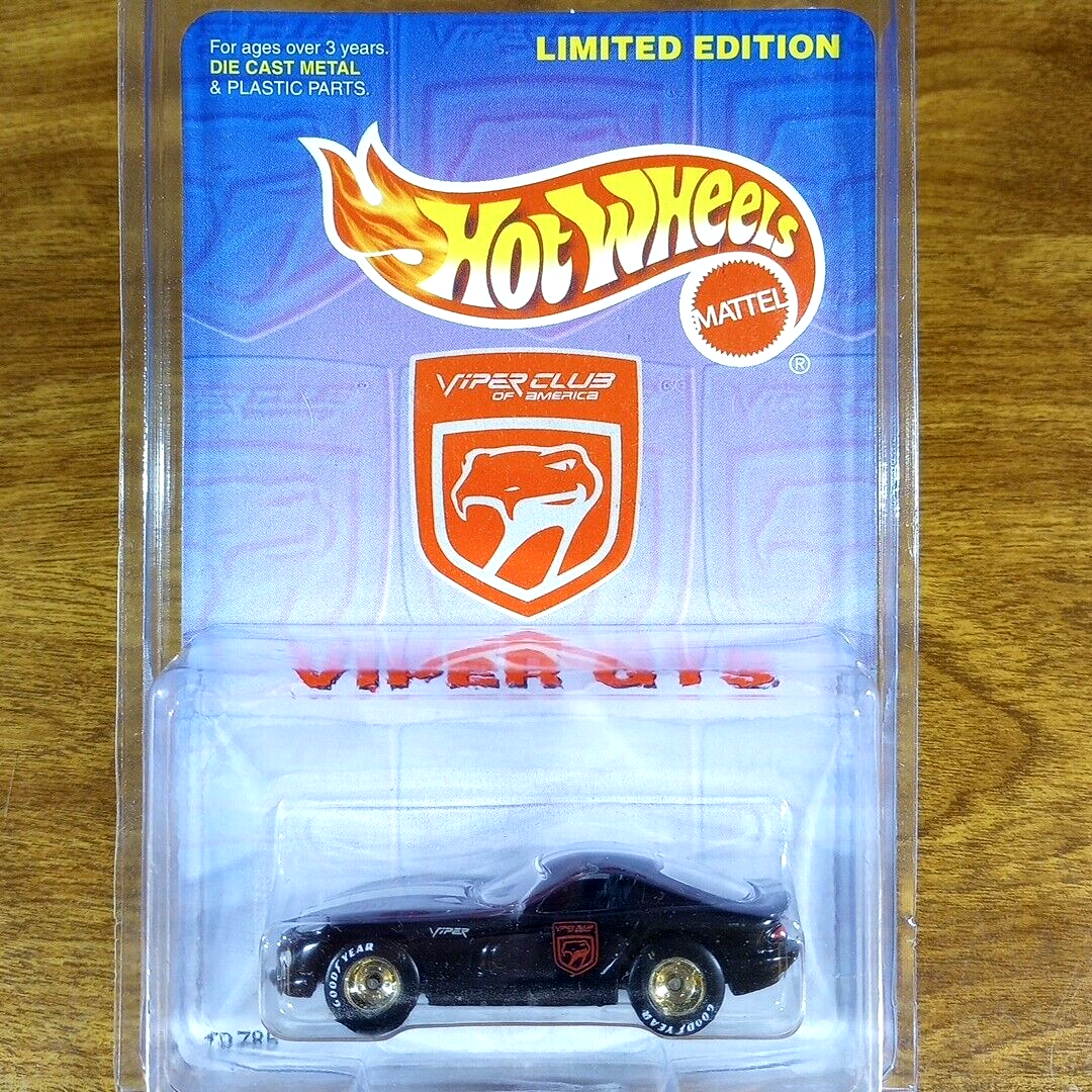 ミニカー Hot Wheels Dodge Viper GTS Limited Ed. Hot Wheels Dodge Viper GTS Club Of America Black Real Riders