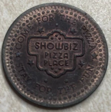 Showbiz Pizza Place Arcade Pinball Juke box Trade Token T629