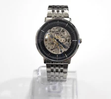 New Stuhrling Stainless Steel Black Dial Automatic M12664 Watch
