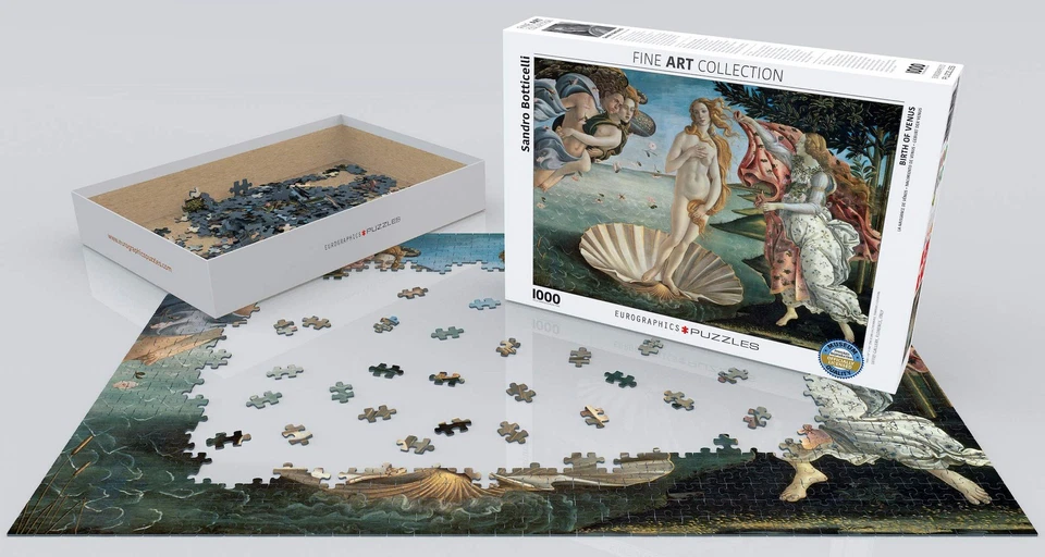 1000piece jigsaw puzzle Eurographics Birth of Venus 6000-5001 - Image 3 of 4