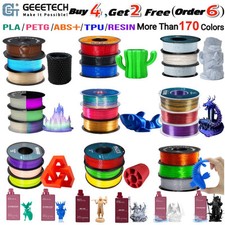   Buy 4 Get 2 Free,ADD 6  GEEETECH 3D Printer Filament PLA/ABS /PETG/TPU/Resin 1KG