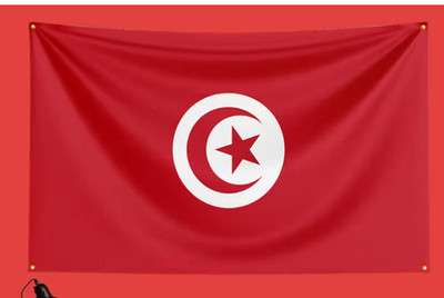 NEW! Tunisia Flag 3x5Ft Tunisia Tapestry Tunisia Banner Tunisia World Cup Soccer