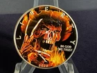 2020 1oz Silver Liberty Eagle.  “FREDDY KRUEGER”. Coloured.  COA in Box.