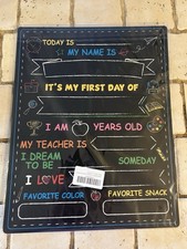 Double Sided First And Last Day Of School Chalkboard