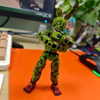 3D Printed FNAF Freddy Fazbear'S Pizza Springtrap Toys Action Figures Anime
