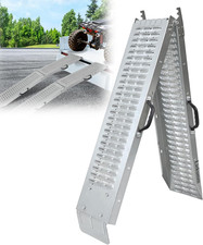 74" Folding Motorcycle Ramp, 440 Lbs Heavy Duty Loading Ramp for Pickup Trucks,
