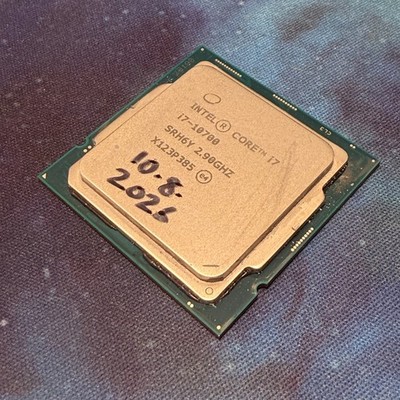 Intel Core i7-10700 8-Core 16-Thread 2.9GHz Desktop CPU LGA1200 SRH6Y Z490 Z590