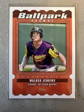 Walker Jenkins 2025 Topps Pro Debut #BP-15 Cedar Rapids Kernels Ballpark Promos