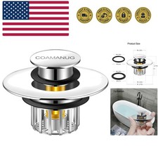 Bathtub Stopper  Shower Drain Hair Catcher, Pop-up Tub Stopper with Strainer...