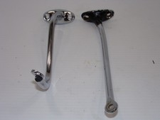 Rat Rod Hot Rod Outer Door Mirror Bases Arms Chrome Used