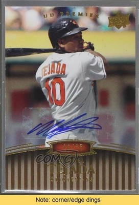 2008 Upper Deck UD Premier Auto 10/25 Miguel Tejada #96 Auto READ 0af