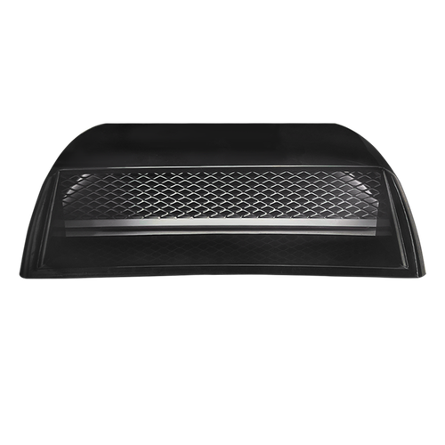 UNIVERSAL BLACK ABS PLASTIC RACING AIR FLOW INTAKE BONNET VENT TURBO HOOD SCOOP - Picture 9 of 12