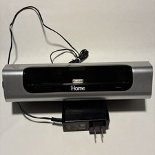iHome iD9 Stereo Speaker System iPad/iPhone/iPod portable rechargeable Works