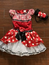 DISNEY MINNIE MOUSE Halloween Costume Party Dress Girls Size M 7-8 Disney Trip