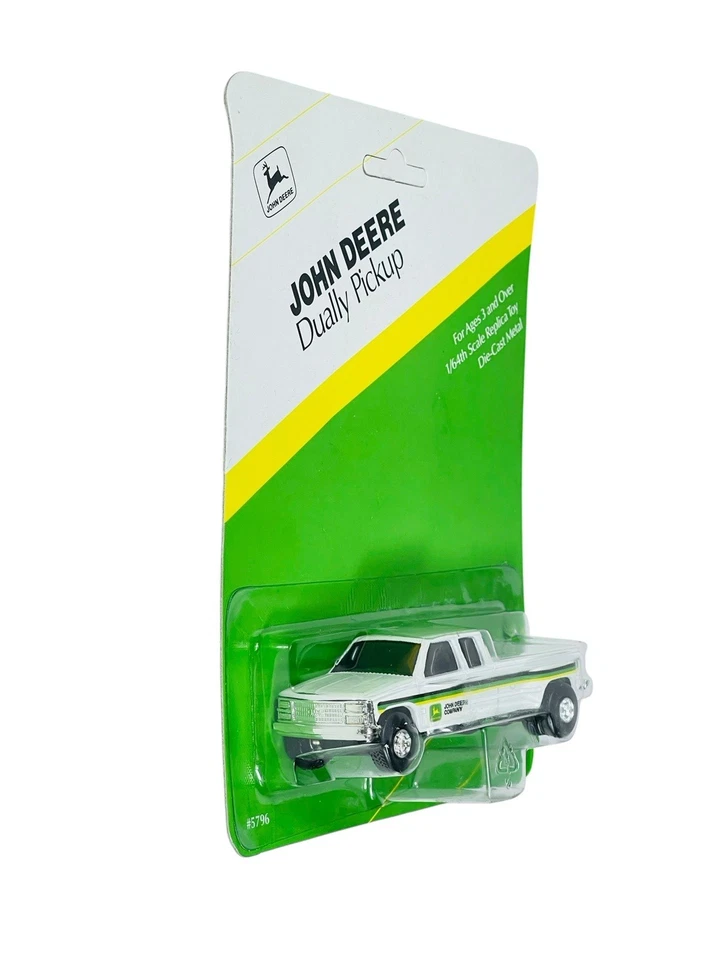 Camioneta pick-up #5796 Ertl John Deere GMC doble 4x4 ~ 1995 sellada fundida a presión 1:64 Foto 2 de 4