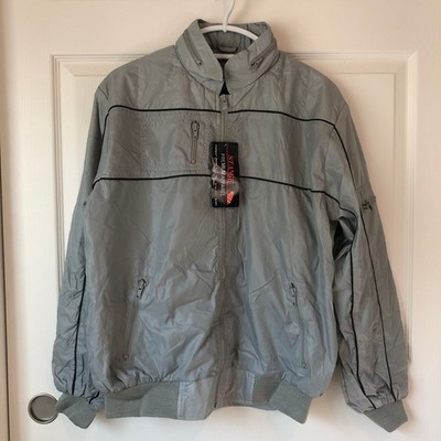 Stange Premium Apparel Gray Blazer/Windbreaker/Jacket Sz L