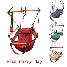 Hammock Hanging Sky Chair Air Deluxe Swing Chair Outdoor With Cup Holder 4 Color