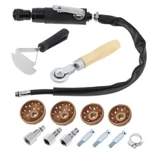 Air Tire Repair Polish Patch Tools, Include 2500rpm Low Speed Air Tire Buffer, 