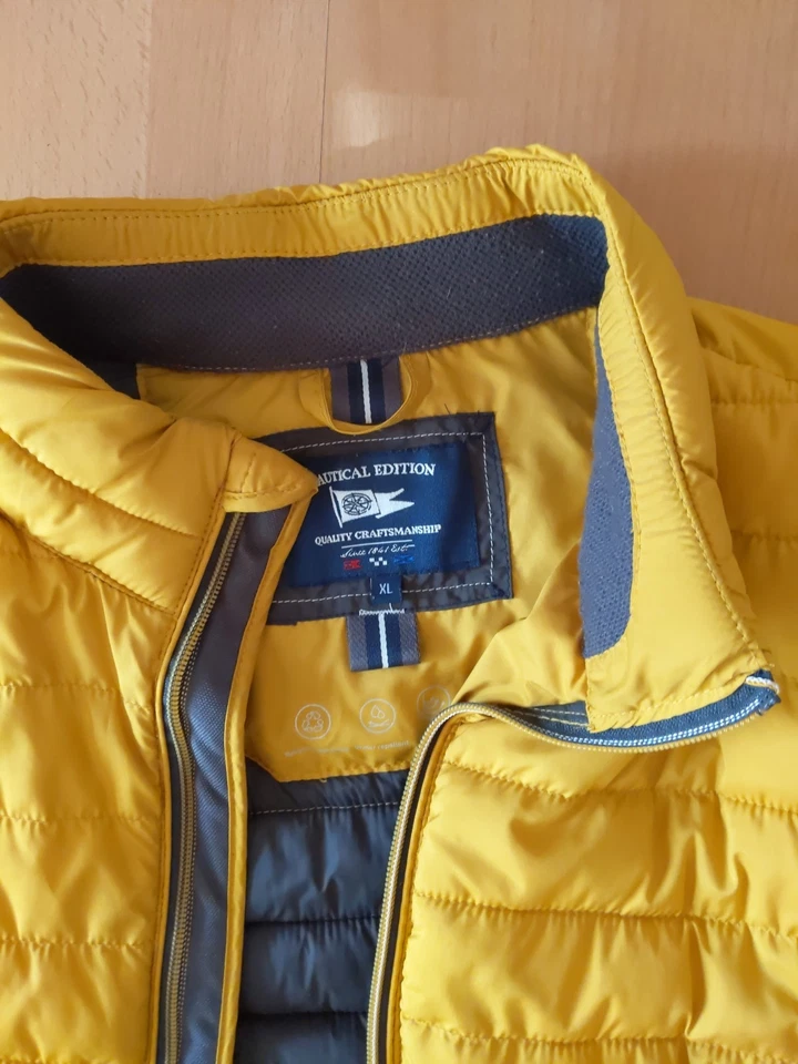 Herren Stepp Jacke Gr. XL von C&A (Nautical Edition) Ockergelb  - Bild 3 von 4