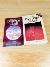 Depression Glass & Pattern Glass Collector Reference Books Lot of 2 1992 1995