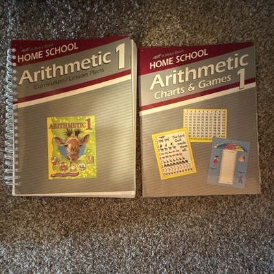 A Beka Book Home School Arithmetic 1 Spiral Bound Math Textbook Ages 4-8