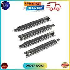 2 Pairs 9" Full Extension Ball Bearing Telescopic Drawer Slides Slide Rails (9 i