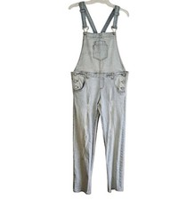 Edyson Women's Mayfield Overalls Bibs Size 29-Waist 34" Distressed Light Wash