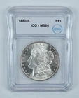 1880-S Morgan Silver Dollar MS64 ICG *7737