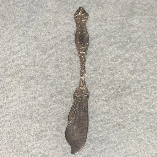 Antique International Silver Frontenac Sterling Flat Handle Master Butter Knife
