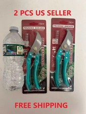 2pcs Green Color Garden Shears Curved Garden Shears Heavy Duty US NEW