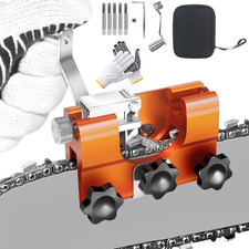 Chainsaw Chain Sharpening Jig Hand Saw Sharpening Tool Portable Hand Crank Chain