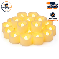 Led-Teelichter Flammenlos 3,8 Cm X 3 Cm 24 StüCk Flackernd Batteriebetrieben
