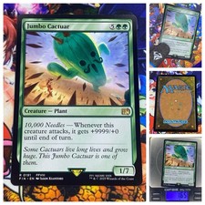 MTG Jumbo Cactuar 🇬🇧 🟡 NM Magic TCG Final Fantasy 2023 OG Green Ramp Finisher