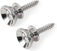 Golden Age Strap Buttons, Nickel, set of 2