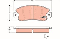 TRW BremsbelÄGe Bremsbelagsatz Vorne Fiat Panda Regata Ritmo UNO Seat Lancia Y10